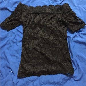Juniors size small black lace top